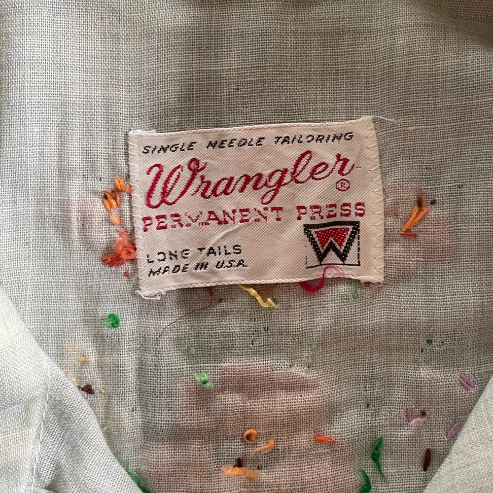 Wrangler permanent press shirt with embroidery - Picture 12 of 16
